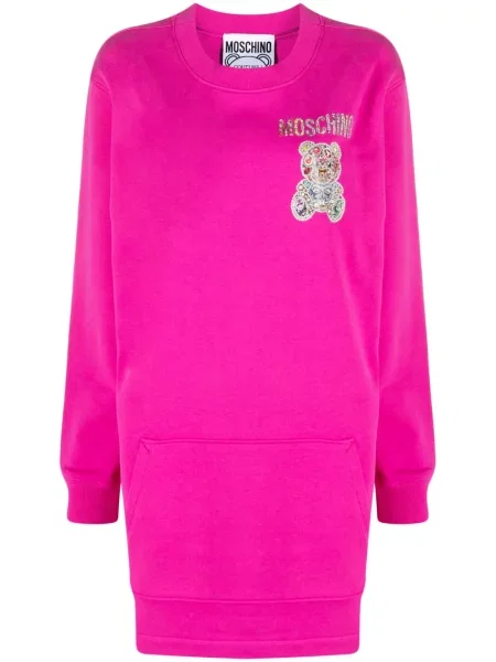 Ursuleț de pluș rochie Moschino roz