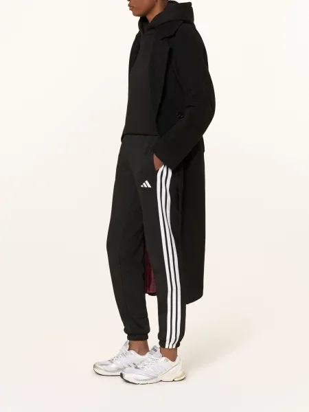 Pruhovaný sportovní kalhoty Adidas černý