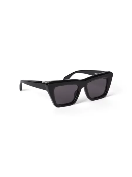 Off White Akcesoria unisex Czarny ONE SIZE Czarne/Szare Kot Okulary przeciwsłoneczne Hampton białe
