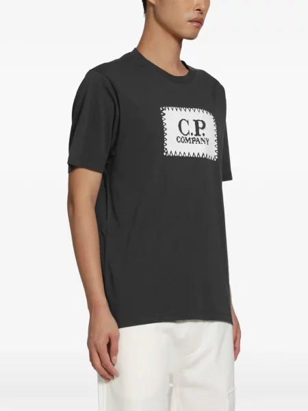 Krátký tričko C.p. Company jersey s autogramem šedé