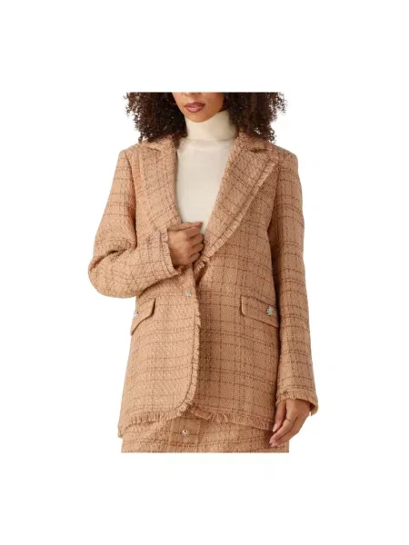 Marynarka Silvian Heach elegancka brązowa