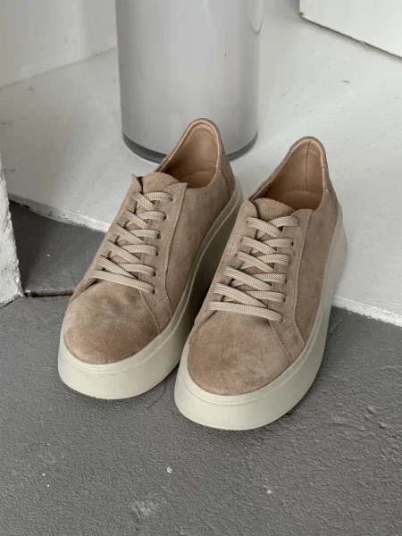 Замшевые кеды Innoe бежевые