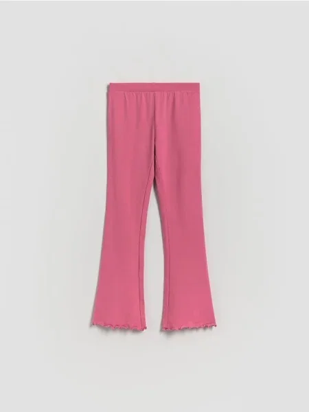 Reserved Legginsy flare różowy