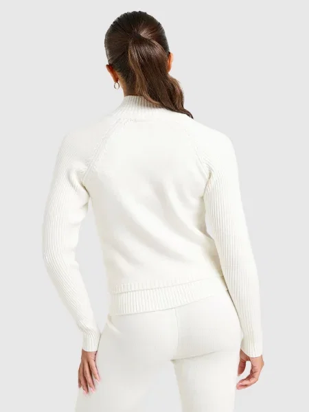 Juicy Couture Bluza Rozpinana Knit Fz Ttop biała