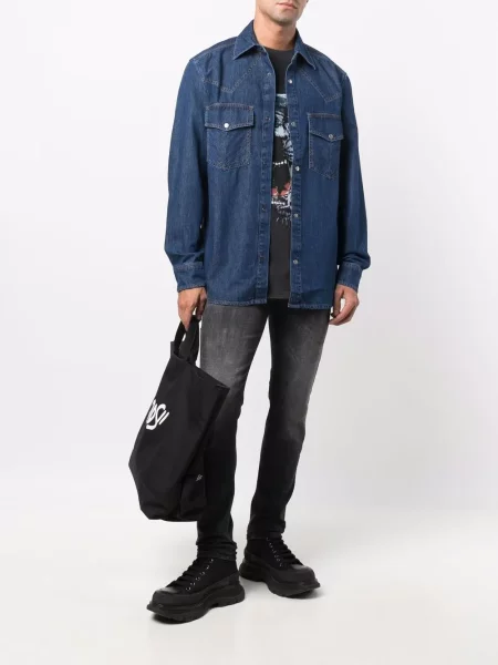 Skinny jeansy skinny Diesel czarne