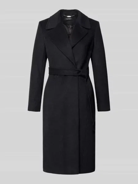 Płaszcz w kroju regular fit z mieszanka wełny z domieszka wełny i kaszmiru Lauren Ralph Lauren szary