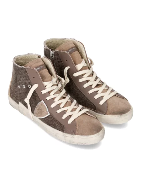 Buty do tenisa Philippe Model skórzane do tenisa brązowe