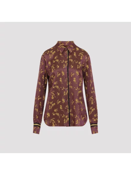 Koszula Dries Van Noten fioletowa