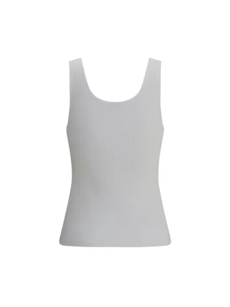 Top Chloe z logo biały