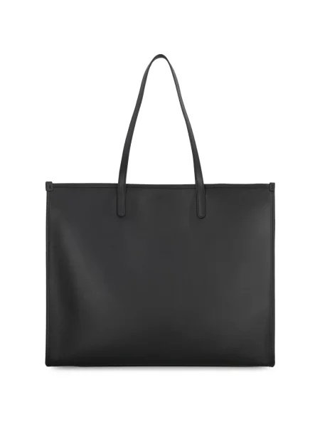Torba Dolce And Gabbana skórzana z logo czarna