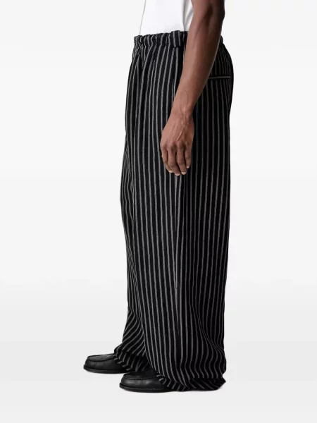 Pantaloni Willy Chavarria cu dungi negru