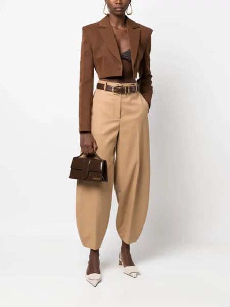Τσάντα shopper Jacquemus καφέ