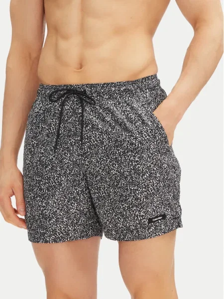 Calvin Klein Swimwear Pantaloni scurți pentru înot negru