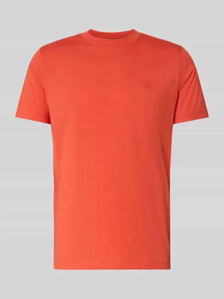 T-shirt z okrągłym dekoltem i nadrukiem z logo Lerros