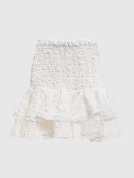 Юбка мини Charo Ruiz с рюшами белая