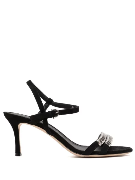 Sandale Ferragamo de cristal negru