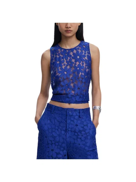 Desigual Halenka Blusa tanatos modrá