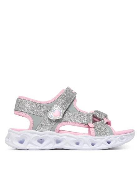 Skechers Босоніжки S-Lights: Heart Lights Sandal Sugar Sparks Срібний