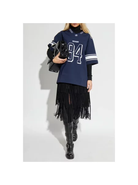 Spódnica skórzana Dolce And Gabbana czarna