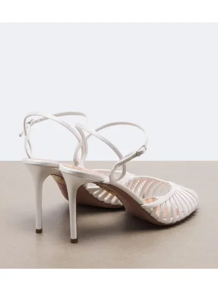 Pantofi cu toc Aquazzura alb