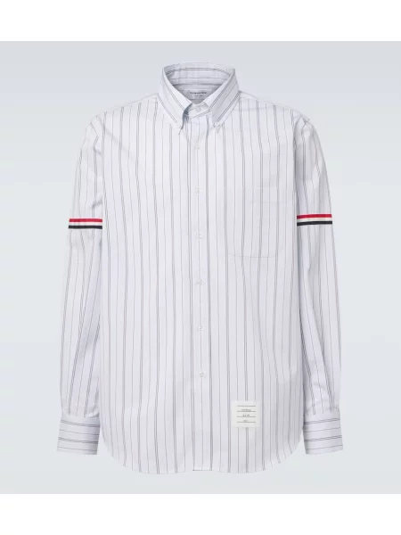 Cămașă Thom Browne cu dungi gri