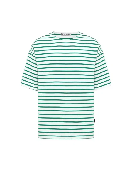 Dandalo Tricou verde jad alb