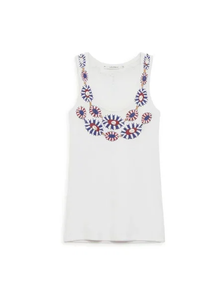 Haftowana podkoszulka Maliparmi biała