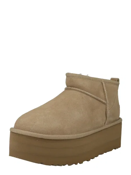 Klasične čizme Ugg s platformom bež