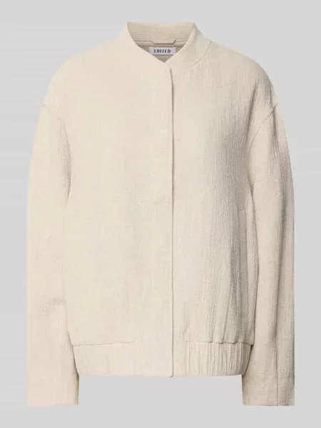 Kurtka z krytą listwą guzikową model ‘Malia’ Edited beżowa