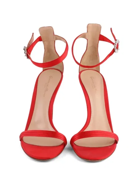Sandale Gianvito Rossi din satin roșu