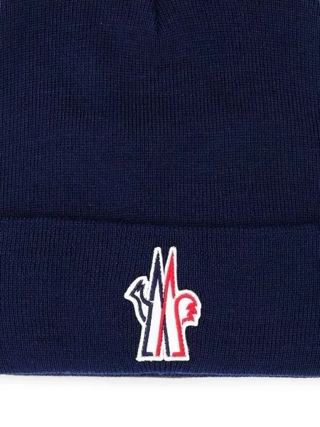 Čiapka Moncler Grenoble modrá