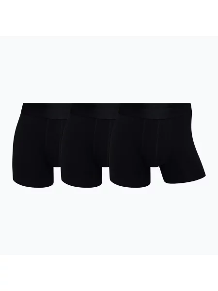 Boxeri pentru bărbați Trunk Modal 3 pack black negru
