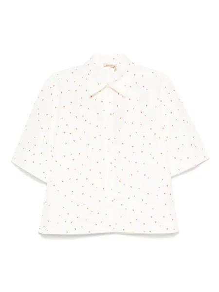 Cămașă Stella Nova cu imagine cu motiv cu inimi alb