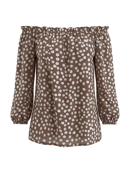 Imily Bela Bluză kaki alb