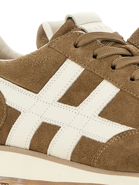 Sneakerși Hogan din piele de căprioară maro