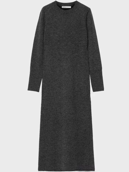 Шерстяное платье Allsaints серое