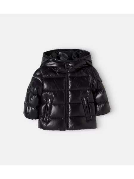 Pūkinė striukė Moncler Enfant juoda
