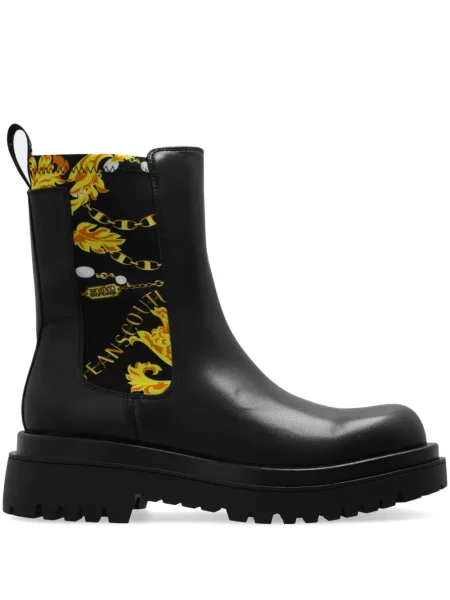 Botine Versace Jeans Couture cu imagine negru