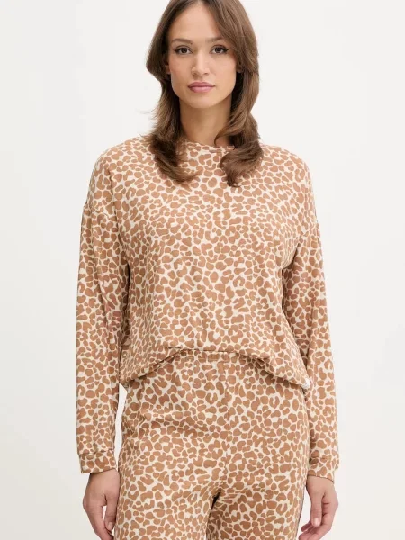 Піжама United Colors of Benetton коричневий