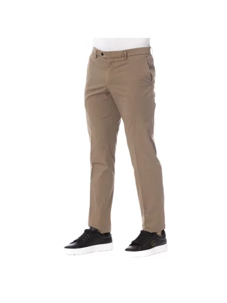 Spodnie Trussardi eleganckie brązowe