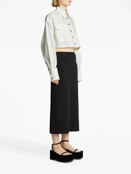 Cropp cămașă Proenza Schouler din poplin alb