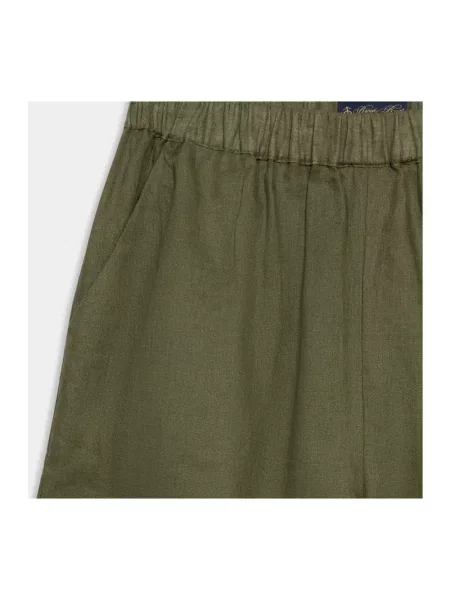 Lniane szorty Brooks Brothers zielone