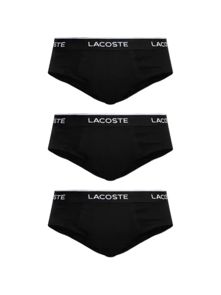 Majtki Lacoste z logo czarne