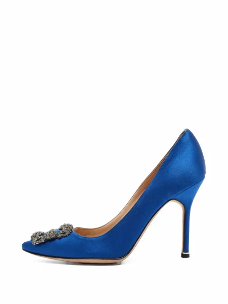 Pantofi cu toc Manolo Blahnik albastru