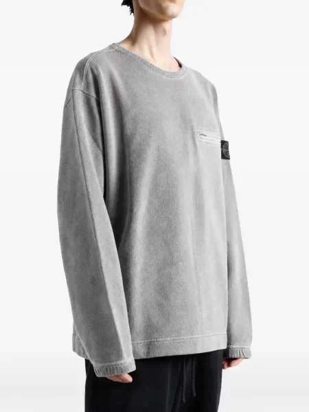 Φλις φούτερ Stone Island γκρι
