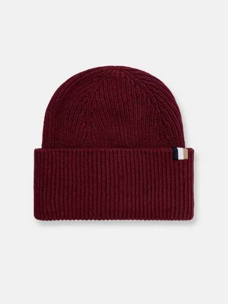 Шапка с вълна BOSS черно