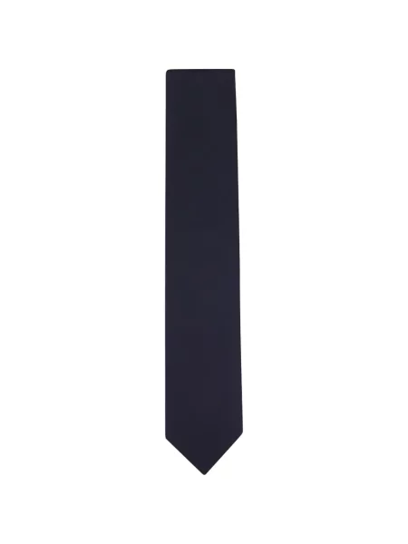 Cravată Zegna cu model herringbone albastru