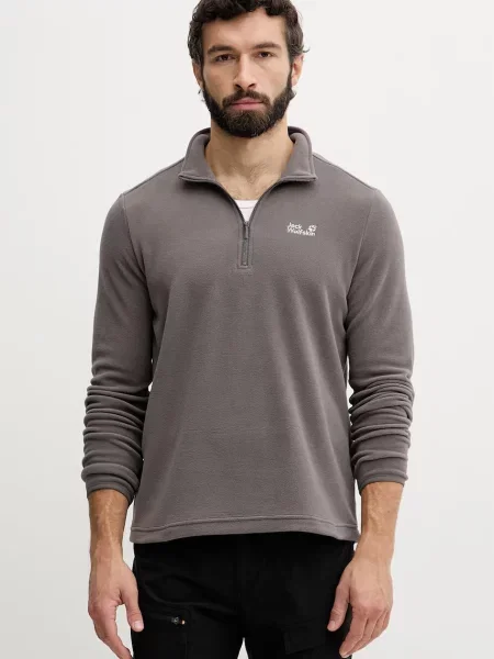 Jack Wolfskin šporni pulover Taunus siva
