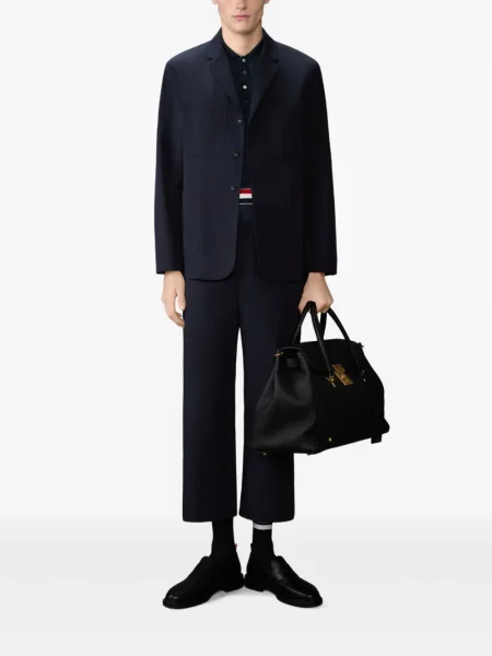 Polo Thom Browne cu dungi albastru
