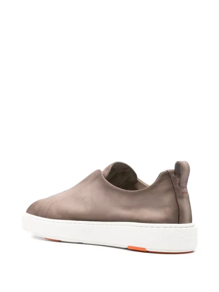 Sneakerși Santoni slip-on maro